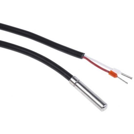 Snímač teploty NTC Silikonový kabel, Nerezová ocel (plášť) RS PRO -30 °C 150 °C 6 mm