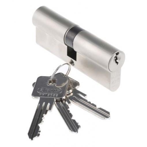 Cylindrická vložka zámku EURO, Nikl-perlová, Mosaz 80 mm Euro ABUS