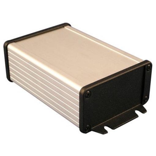Hammond Pouzdro IP65 Nestíněný S přírubou barva Stříbrná barva Černá Hliník 151 mm 46.9 mm 86.8 mm Polyetylenová pěna