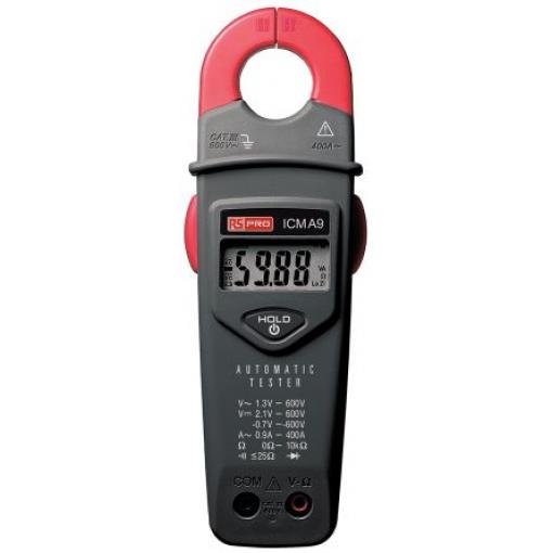 Klešťový měřicí přístroj 600 V ac 600 V dc 400 A 2 kΩ, úroveň kategorie: CAT III, CAT 0, CAT II, typ displeje: LCD RS