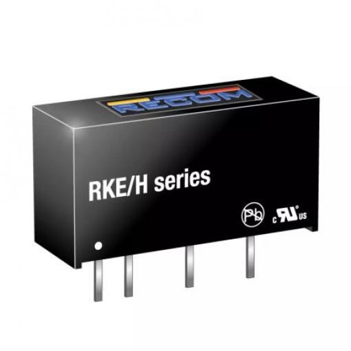 Recom Měnič DC/DC RKE/H, výstup: 5 V dc 4 kV dc, Vin 12V dc 200 mA 1 W -40 °C 85 °C Průchozí otvor