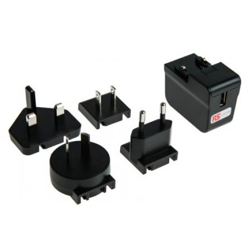 RS PRO Adaptér AC/DC 7.5 W, výstup: 5V dc, počet výstupů: 1 USB typu A Austrálie, EU, Velká Británie, USA 1.5 A