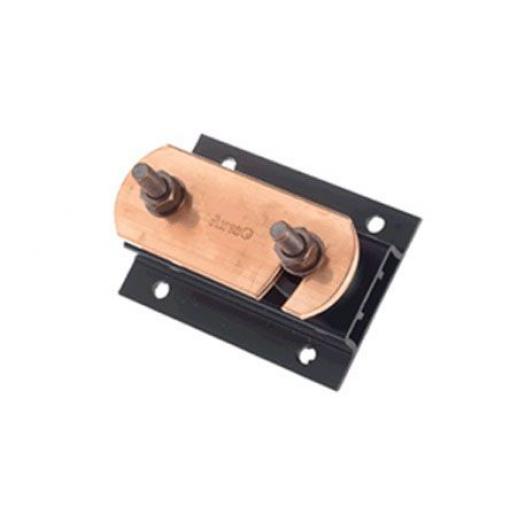 Zemnicí lišta H. 90 mm L. 125 mm Měď 2 Ways x W. 90 mm x WJ Furse