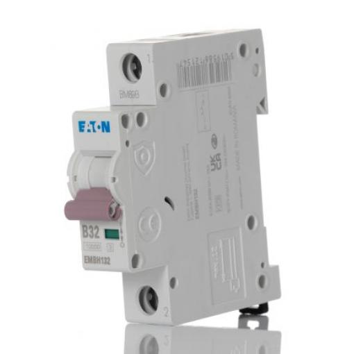 Eaton Miniaturní jistič, rozsah: EMBH 1pólový 32 A vypínací výkon 10 kA, charakteristika: Typ B, rozsah: MEM Shield 240