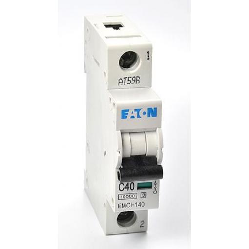 Eaton Miniaturní jistič, rozsah: EMCH 1pólový 40 A vypínací výkon 10 kA, charakteristika: Typ C, rozsah: MEM Shield 240