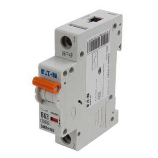 Eaton Miniaturní jistič, rozsah: EMCH 1pólový 63 A vypínací výkon 10 kA, charakteristika: Typ C, rozsah: MEM Shield 240