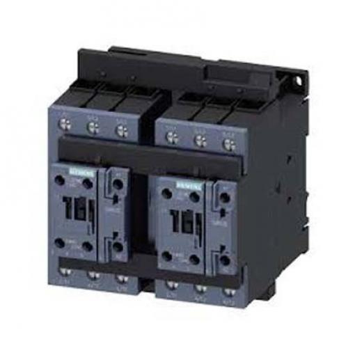 Siemens 1 NO, 1 NC Stykač napětí ve vinutí 110V ac 3pólový 60 A 690V ac 22 kW s 3 NO kontakty 110V ac Řízení motoru,