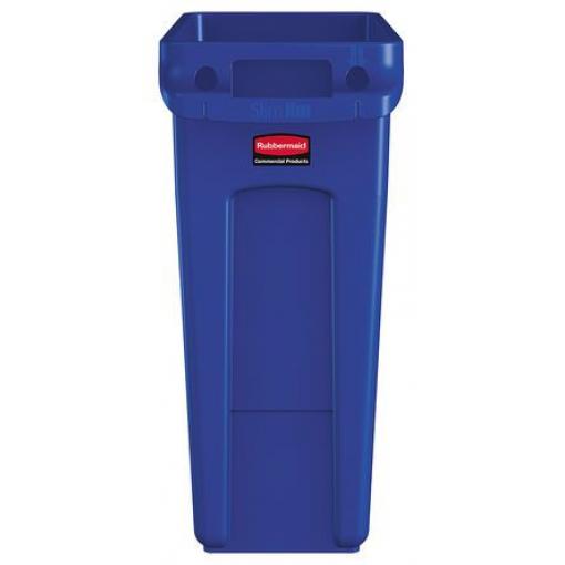 Rubbermaid Commercial Products Nádoba na odpad, Slim Jim 61L, Modrá Plastové
