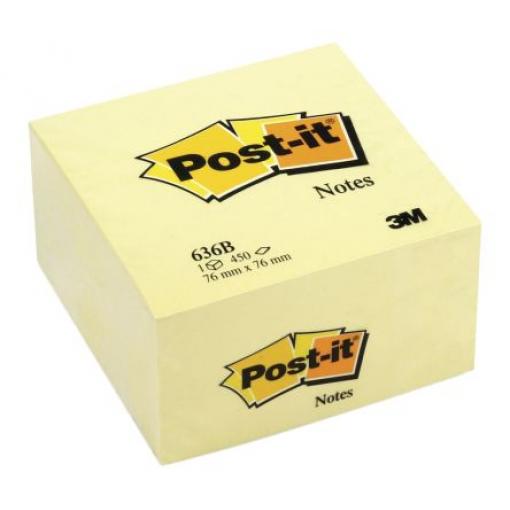 Samolepicí bloček 450 ks, Žlutá Post-It 76 mm 76 mm