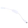 Cable Power Kabel USB do zásuvky IC Vnější, A: Micro USB B, 200 mm Vnitřní, Bílá, B: Micro USB typ B