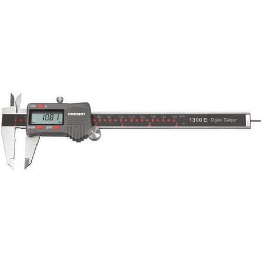 Kalibr 150 mm 1300E Pomocná stupnice, přesnost: ±0.01 mm, rozlišení: 0.01 mm, Metrické, Imperiální, typ displeje: