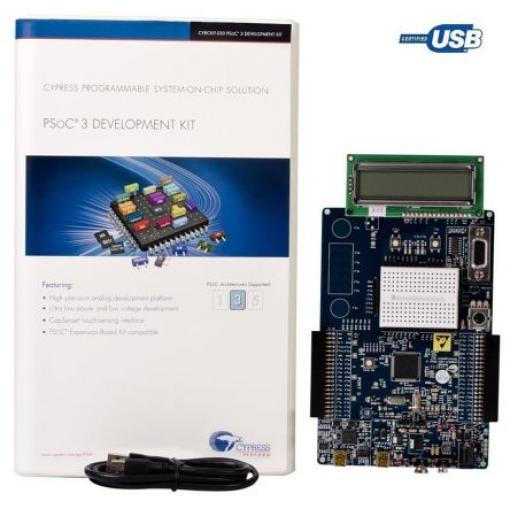 Infineon Vývojová sada, CY8C3866AXI-040, PSoC, PSoC CY8CKIT-030A, Mikrokontrolér, Vývojová deska