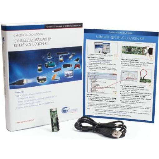 Komunikační a bezdrátový vývojový nástroj CYUSBS232 Development board Můstek USB-UART LP Infineon, klasifikace: