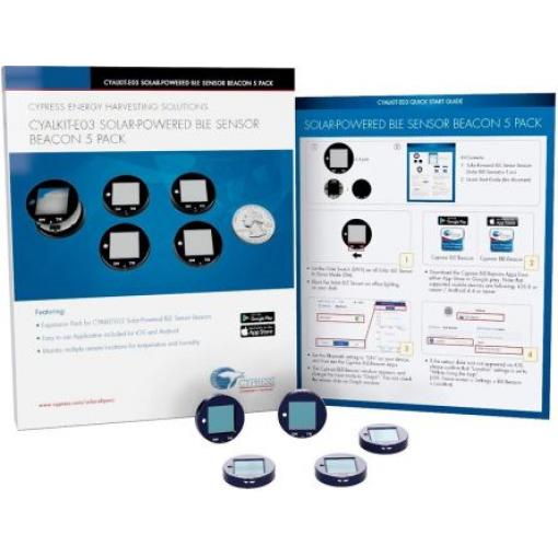 Komunikační a bezdrátový vývojový nástroj, Bluetooth Smart (BLE), Solar-Powered Beacon, Infineon