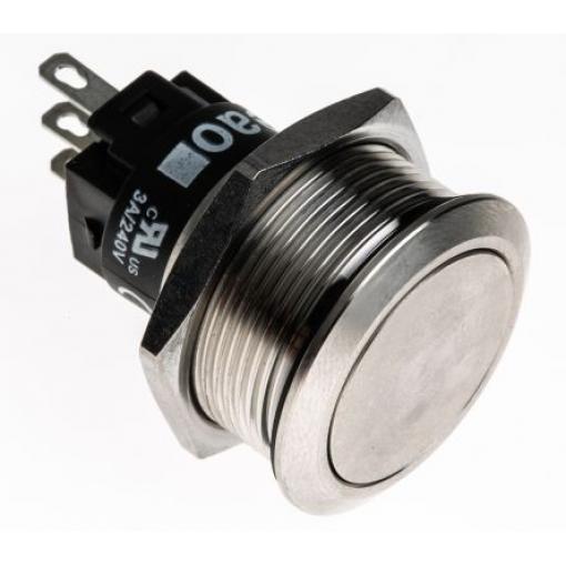 EAO Tlačítkový spínač, řada: 82 IP65, IP67 SPDT Panel Okamžité 22 mm 3 A 240 V dc 240 V ac