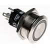 EAO Tlačítkový spínač, řada: 82 IP65, IP67 SPDT Panel Okamžité Osvětlené 22 mm 200 mA, barva LED: Zelená 24 V dc 24 V ac