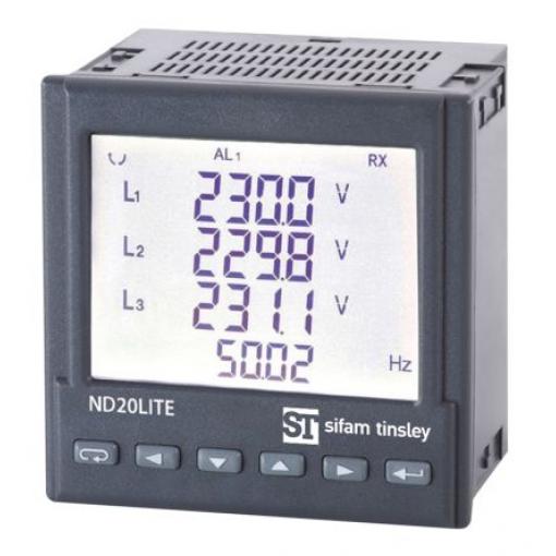 Elektroměr, řada: ND20LITE LCD 16číslicový 1fázový Elektrické Impulzový výstup výška číslice 85 mm, výška výřezu: 92.5