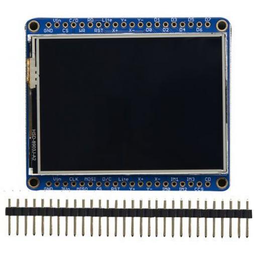 Deska displeje 2478 Modul displeje ADAFRUIT INDUSTRIES Displej TFT LCD 2.4 in Rezistivní dotyková obrazovka ILI9341, pro