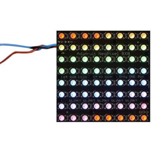 ADAFRUIT INDUSTRIES Vyhodnocovací sada LED 2870, Matice LED, NeoPixel NeoMatrix 64 RGBW teplá bílá Modul