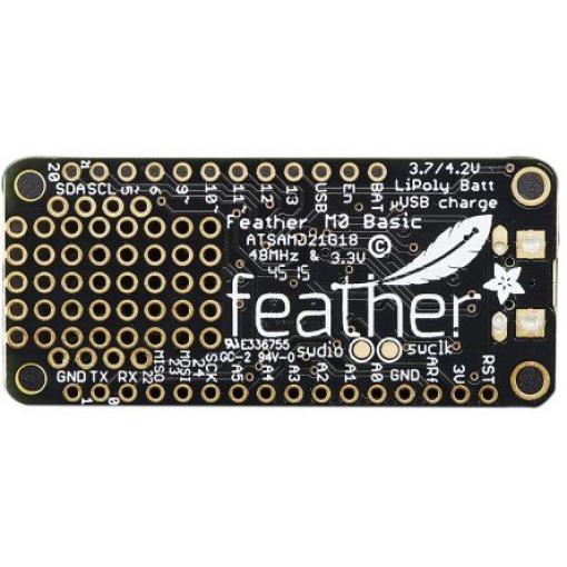 ADAFRUIT INDUSTRIES Vývojová deska, ATSAMD21G18, ARM, MCU 2772, Mikrokontrolér, Cortex M0, Feather M0 Basic Proto,