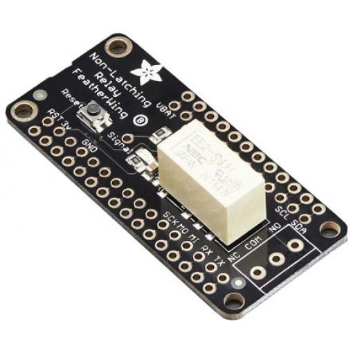 Deska relé FeatherWing Relé bez blokování ADAFRUIT INDUSTRIES, pro použití s: Adafruit Feather