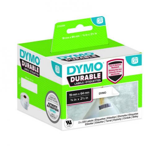 Dymo Role do tiskáren štítků Bílá Černá 64 mm Dymo 450, Dymo 450 Turbo, Dymo 4XL, Dymo 450 Twin Turbo, Dymo Wireless,