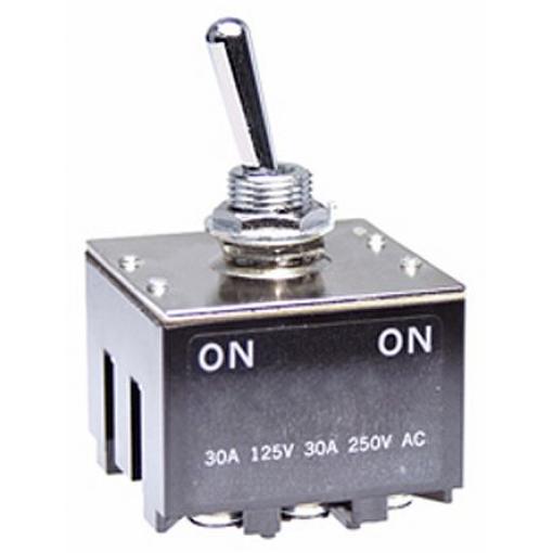 NKK Switches Přepínač Panel 3PDT zap-zap ovládání 30A (AC/DC) Šroub 30 V dc