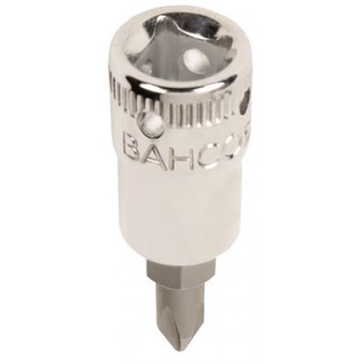 Bahco Bit šroubováku, Chrom-vanadová ocel, Křížový, 1/4 in Square, PH1, celková délka: 36 mm, počet kusů: 1