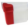 Přihrádková krabice 12 přihrádek Průhledná červená, Polypropylen Nastavitelné přepážky 30 mm x 165mm x 95 mm RS PRO