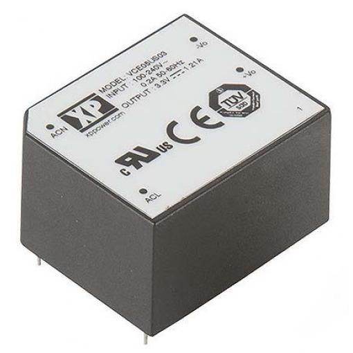 Spínaný napájecí zdroj, počet výstupů: 1 VCE05US03 3V dc Montáž na plošný spoj 5 W VCE XP Power 264V ac