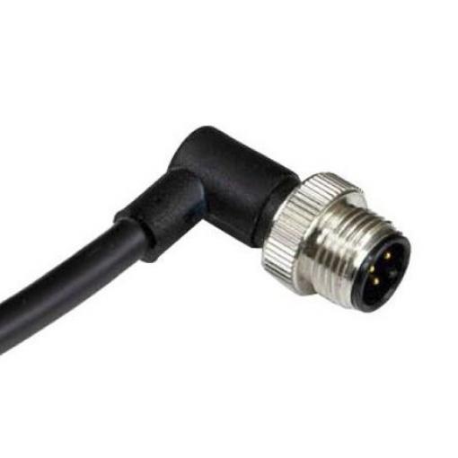 Kabel ovladače snímače, A: Vnější, A: M12, Pravoúhlý 4, B: Volný konec, B: Neuzavřený, 250V, IP67, řada: CBM RS PRO 2 m