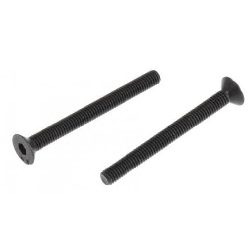 RS PRO Šroub s vnitřním šestihranem, Černá, Ocel hlavice Zápustný s vnitřním šestihranem, Metrické, M3, délka: 30 mm