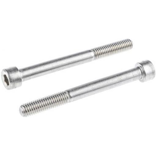 RS PRO Šroub s vnitřním šestihranem, Obyčejný, Nerezová ocel hlavice Vnitřní šestihran, Metrické, M12, délka: 80 mm