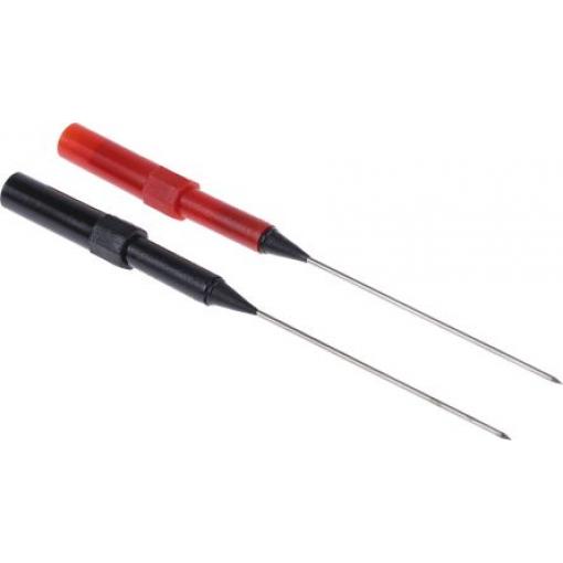 Zkušební sonda, 30 Vrms, Černá, Červená Jehla, 1 mm RS PRO 4 mm 10A