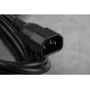 Napájecí šňůra 5 m, Černá, A: IEC C13, B: IEC C14 Polyvinylchlorid, 250 V RS PRO