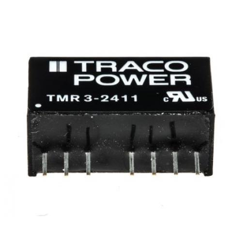 TRACOPOWER Měnič DC/DC TMR 3, výstup: 15 V 1.5 kV dc, Vin 9V 100 mA, Vin 4.5V 2 W -40 °C 85 °C Průchozí otvor