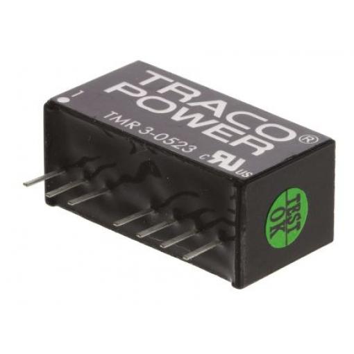 TRACOPOWER Měnič DC/DC TMR 3, výstup: 15 V dc 1.5 kV dc, Vin 9V dc 100 mA, Vin 4.5V 3 W -40 °C 85 °C Průchozí otvor