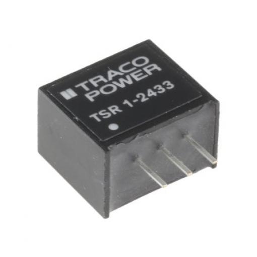 TRACOPOWER Spínací regulátor, výstup: 3.3V dc Průchozí otvor 1 A, počet výstupů: 1