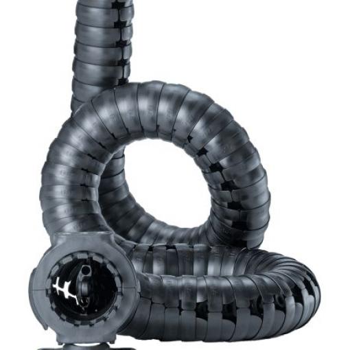 Kabelové rozdvojky, řada: TRC Igumid NB barva Černá 34.5mm x 1 m, min. poloměr ohybu 50 mm Igus