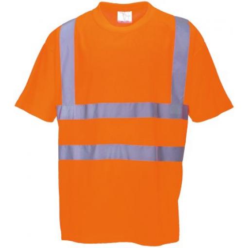 Portwest RT23 Oranžová Unisex Reflexní tričko S