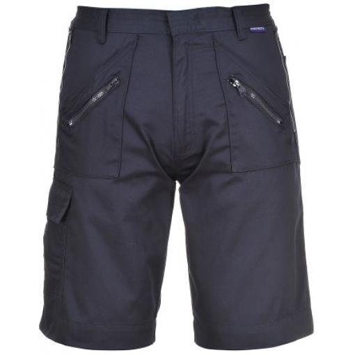 RS PRO Tmavomodrá Bavlna, Polyester Krátké pracovní kalhoty XL
