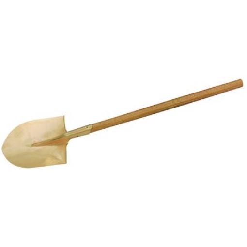Bahco Radlice 290 mm Hliníkový bronz, délka rukojeti: 1160 mm, Nejiskrivá kulatá lopata, materiál držadla: Hickory