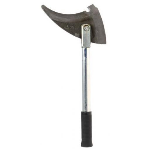 Hákový klíč TMFN 40-52, celková délka: 545 mm 310 mm, Fosforovaná hlava s pozinkovanou rukojetí, Pryžová rukojeť,