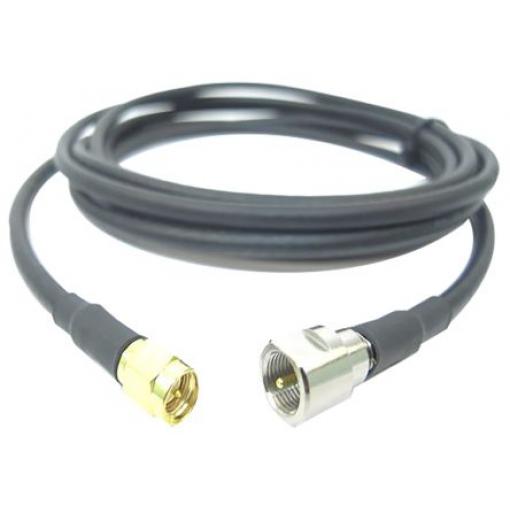 Koaxiální kabel, řada: FME, SMA RF LLC200A, Černá Pěnový polyethylen vstřikovaný plynem, vnější průměr: 4.95 mm OD 10 m