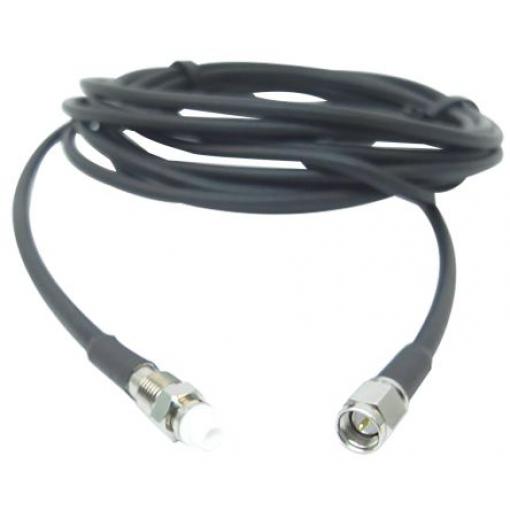 Koaxiální kabel, řada: FME, SMA RF LLC200A, Černá Pěnový polyethylen, vnější průměr: 4.95 mm OD 10 m 50 Ω Siretta S