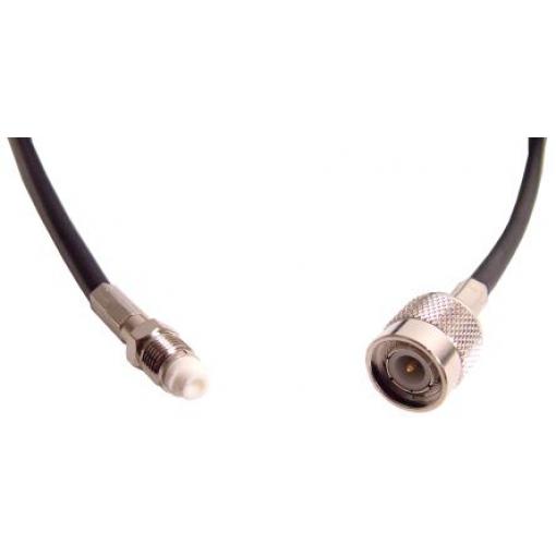 Koaxiální kabel, řada: FME, TNC RF LLC200A, Černá Pěnový polyethylen, vnější průměr: 4.95 mm OD 10 m 50 Ω Siretta S