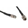 Koaxiální kabel, řada: SMA RF LLC100A, Černá Pevný polyethylen, vnější průměr: 2.79 mm OD 5 m 50 Ω Siretta S koncovkou