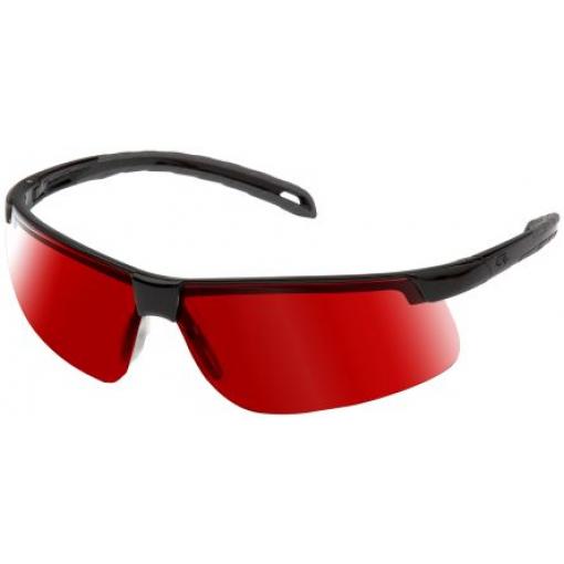Laser Vision Brýle pro zvýraznění laserového paprsku Odolné vůči UV záření Červená skla CE EN 166, CSA Z94.3-07, ANSI