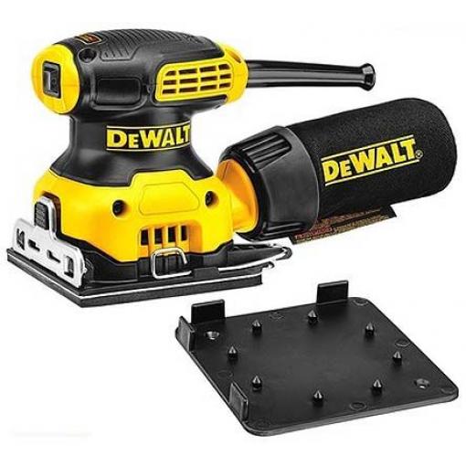 Vibrační bruska DWE6411-GB 230W obvod 1.6mm 108 x 115mm suchý zip 230V Zástrčka Euro, UK Dewalt