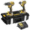 Sada vrtačky Combi a nárazového utahováku 18V Li-Ion baterie Dewalt